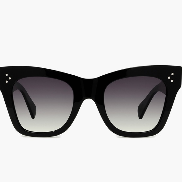 Celine 50mm Polarized Black Square Sunglasses - Picture 10 of 10